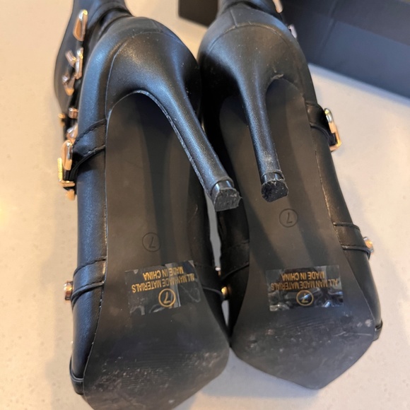 Black Embellished Bootie - Picture 2 of 2